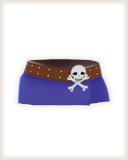 カッコイイ海賊のミニスカート。その短さも女の武器となります。ドクロがイカしてます。
